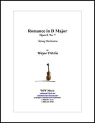 Romance in D Major, Op. 8, No. 7 Orchestra sheet music cover Thumbnail